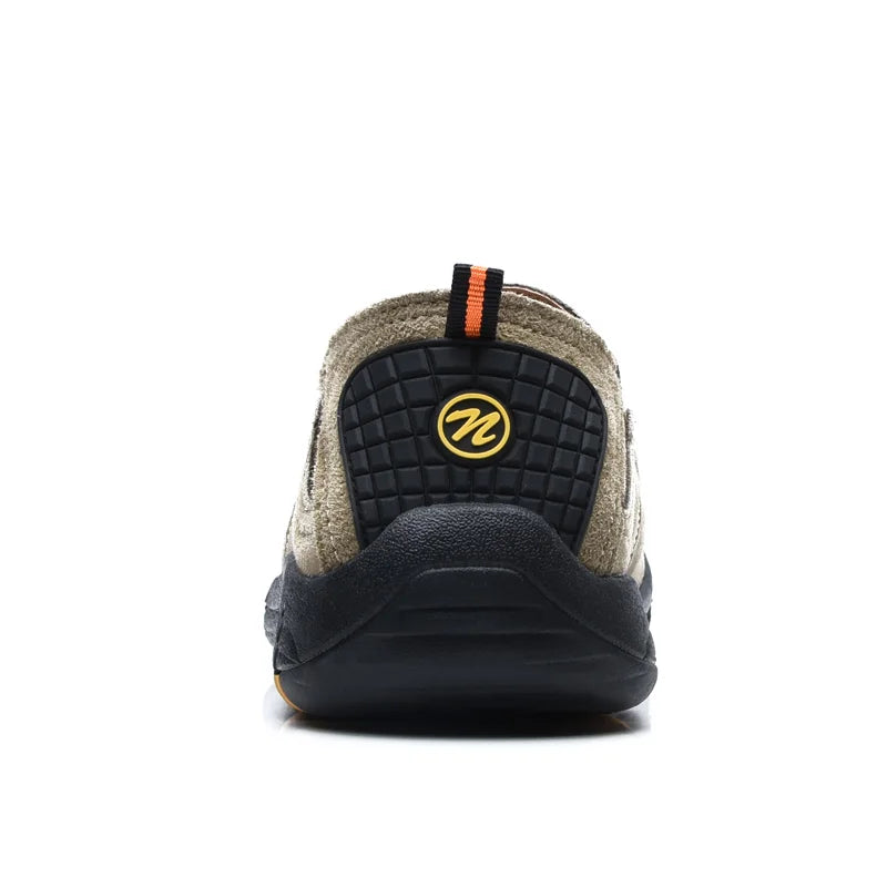 Breathable Wear-Resistant Suede Leather Casual Lace-Up Sport Sneakers