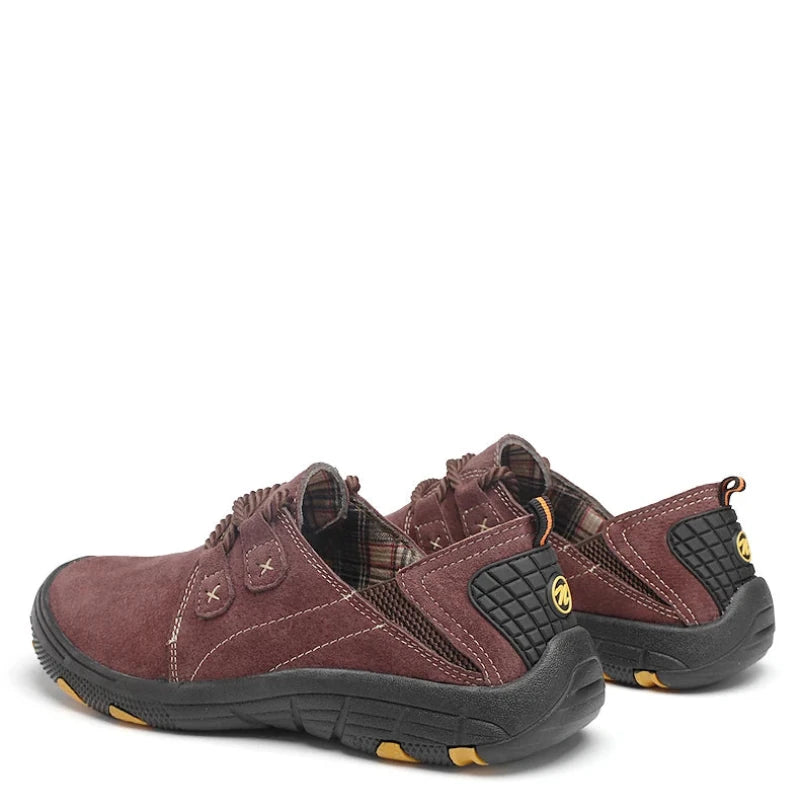 Breathable Wear-Resistant Suede Leather Casual Lace-Up Sport Sneakers
