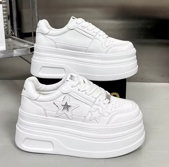 Star-Designed Platform Sneakers