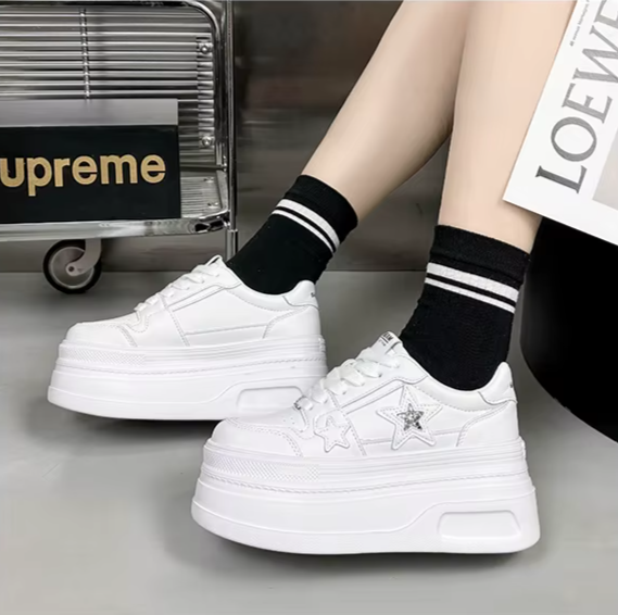 Star-Designed Platform Sneakers