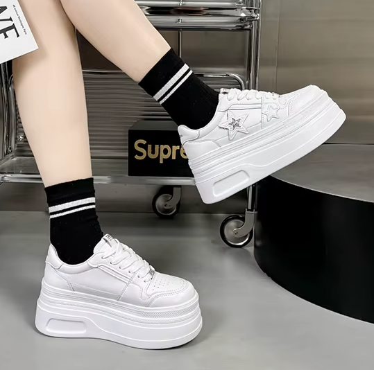 Star-Designed Platform Sneakers