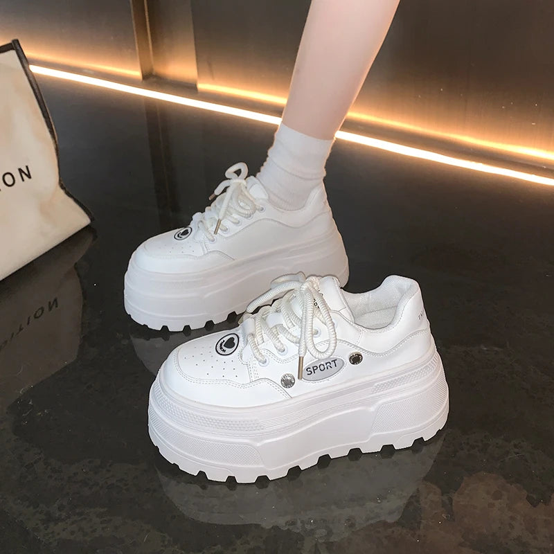 Trendy Breathable Platform Sneakers