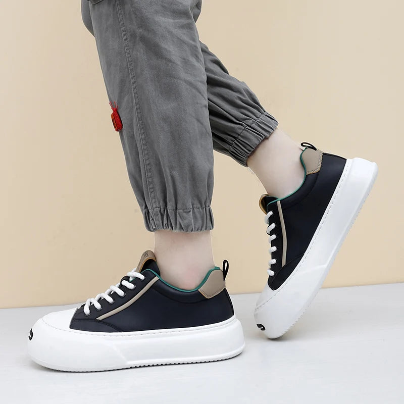 Leather Platform Classic Sneakers