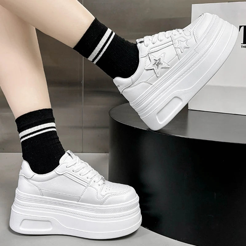 Star-Designed Platform Sneakers