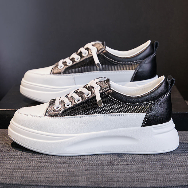 Breathable Genuine Leather Sneakers