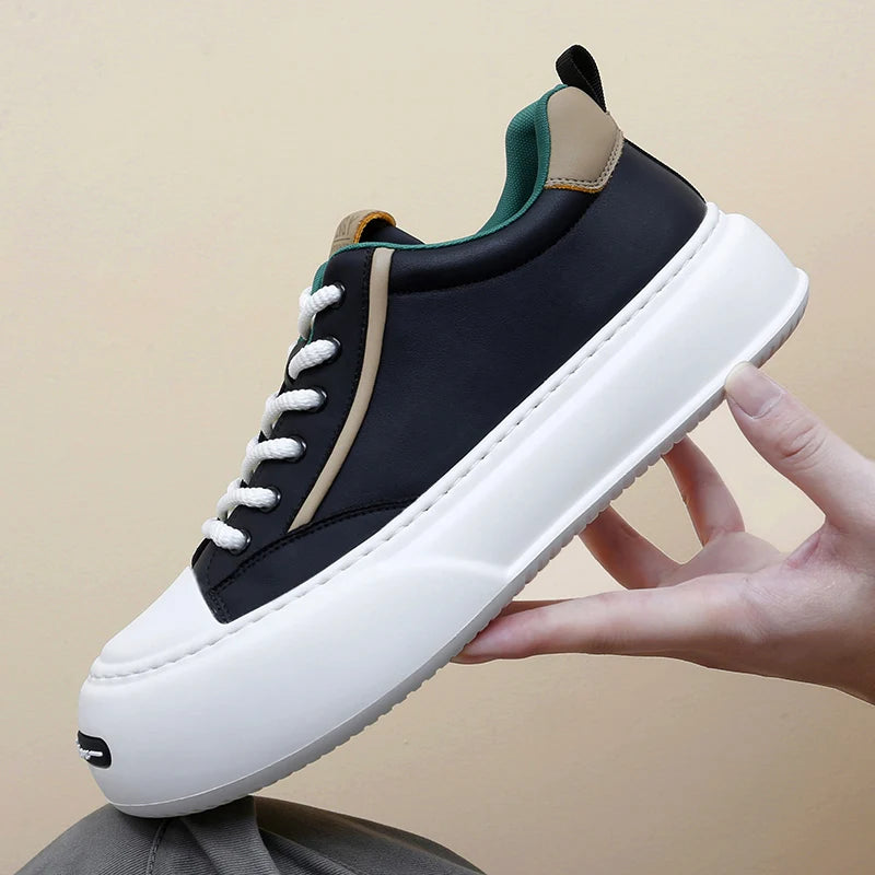 Leather Platform Classic Sneakers