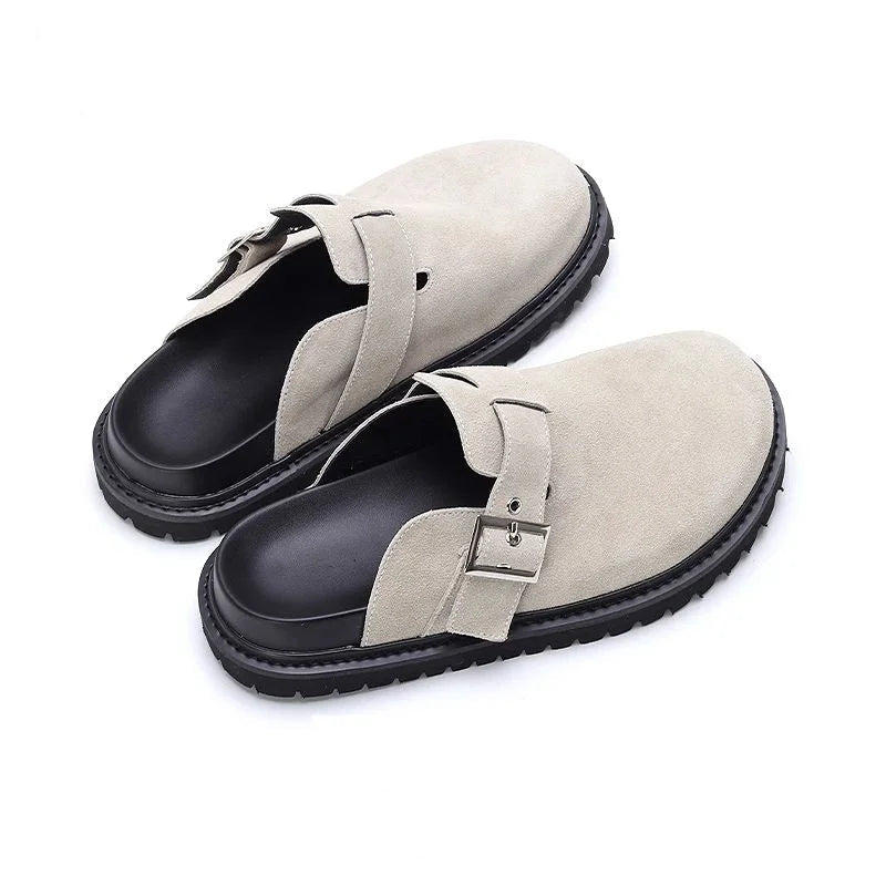 Men's Suede Japanese Lazy Slippers