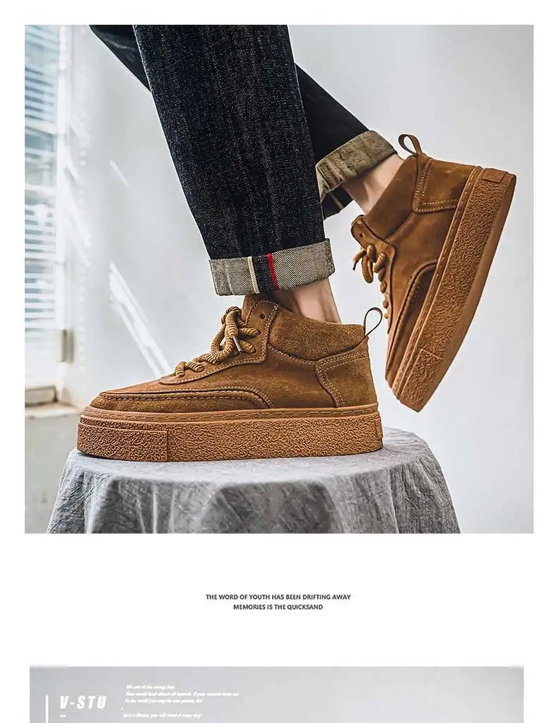 Versatile High-Top Board Shoes