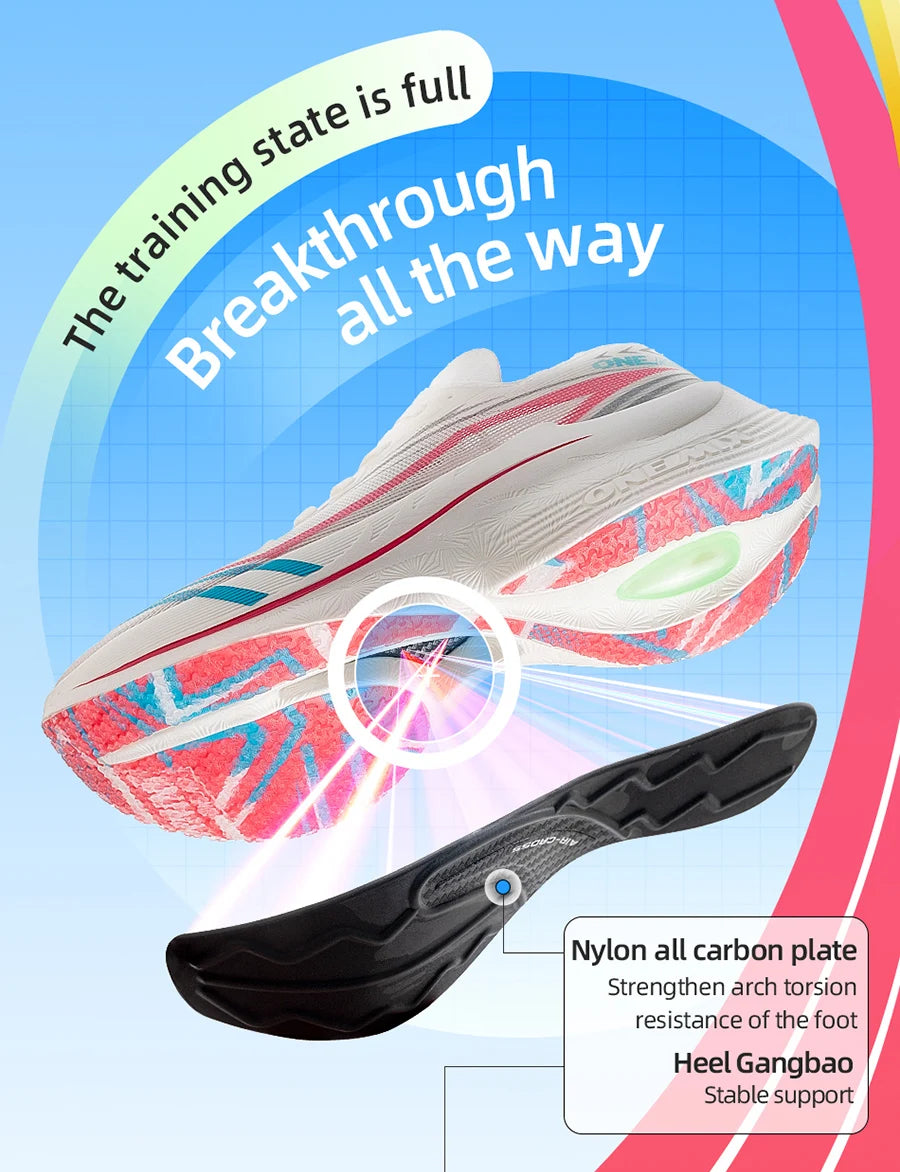 Carbon Plate Marathon Running Shoe Pro Tests Stable Support For Shock-absorbing Ultralight Bounce Sneakers