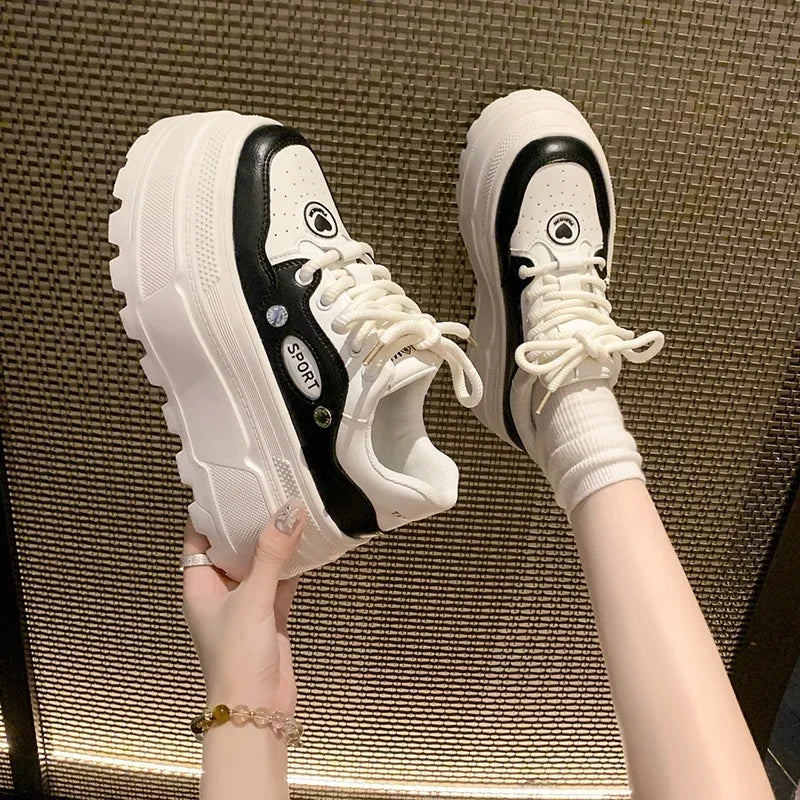 Trendy Breathable Platform Sneakers