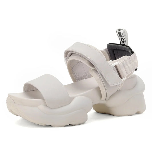 Thick Sole Leather Casual Sandals