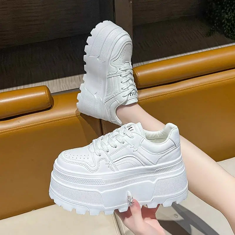 Platform Lace-Up Sneakers