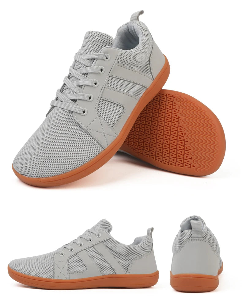 Trendy flat sneakers with soft soles