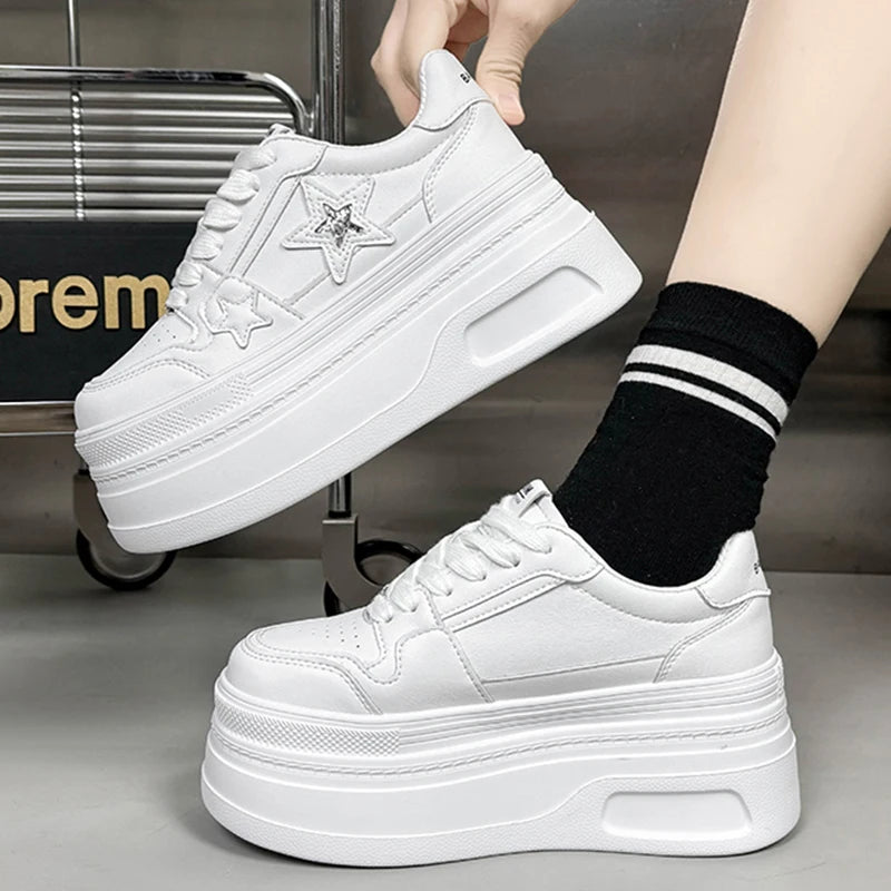 Star-Designed Platform Sneakers