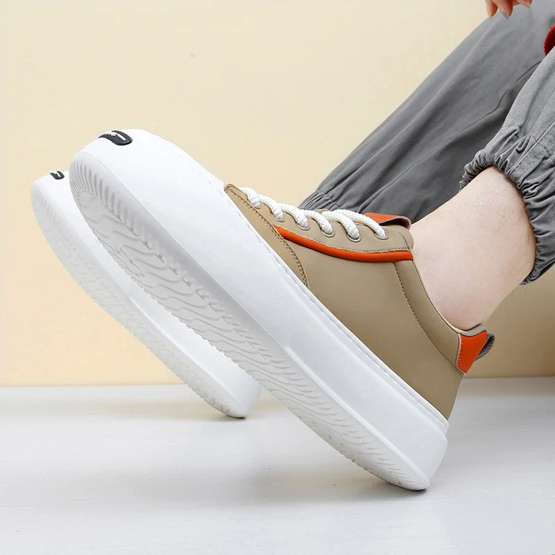 Leather Platform Classic Sneakers