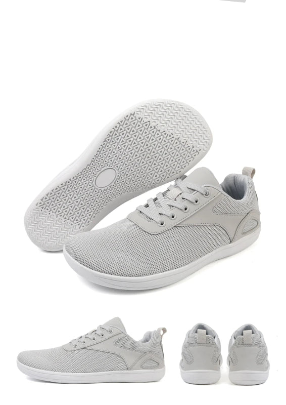 Trendy flat sneakers with soft soles