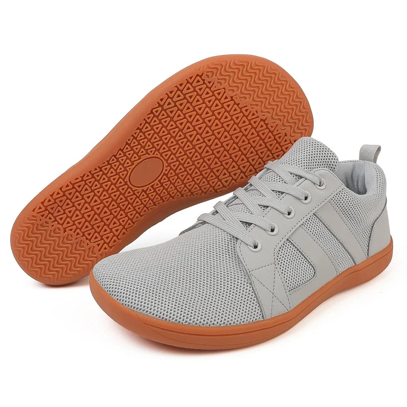 Trendy flat sneakers with soft soles