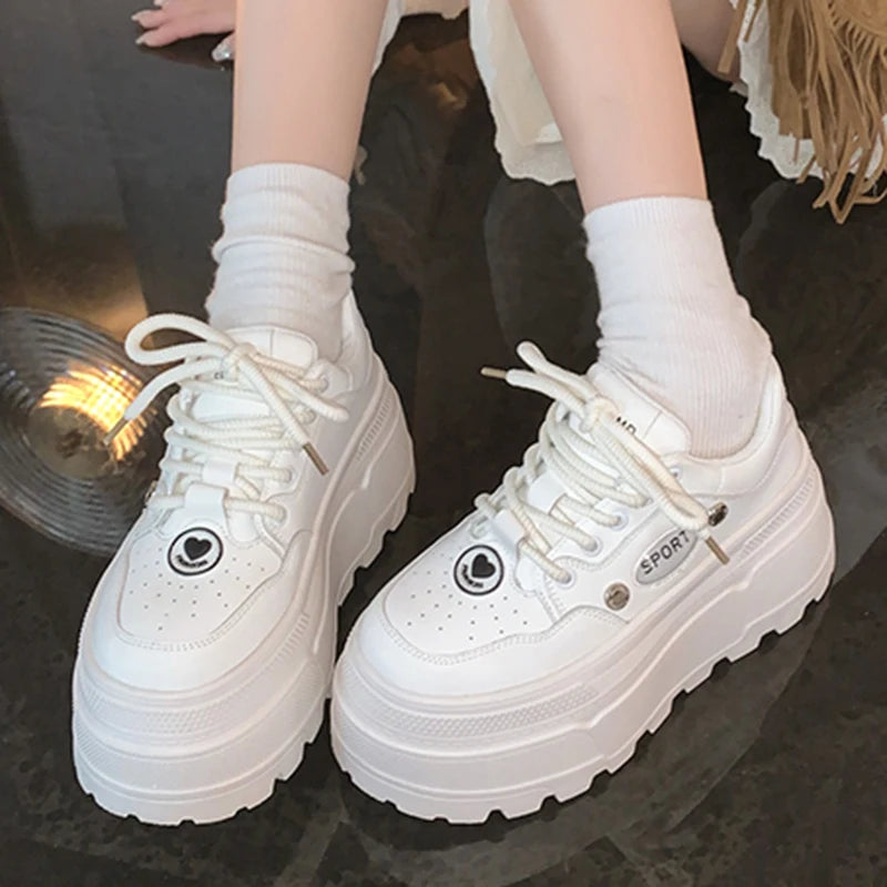 Versatile Platform Fashion Sneakers