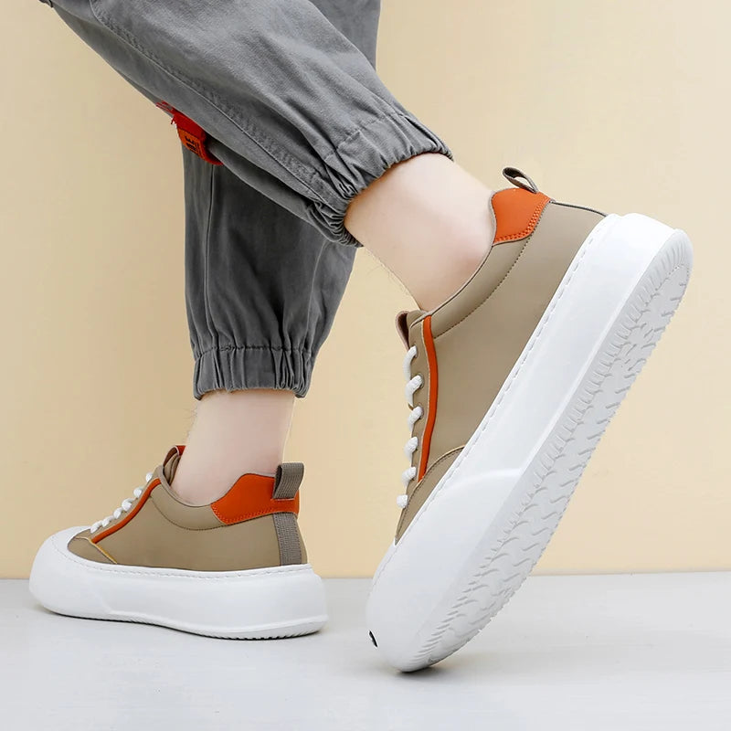 Leather Platform Classic Sneakers