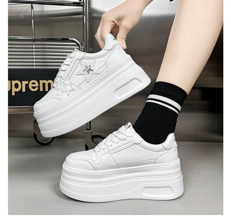 Star-Designed Platform Sneakers