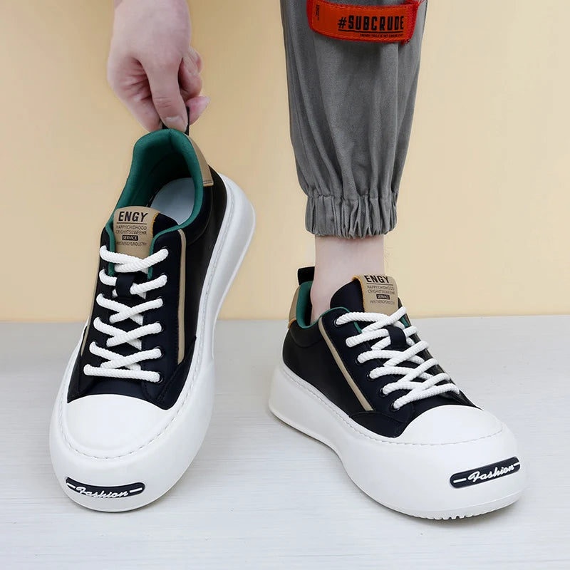 Leather Platform Classic Sneakers