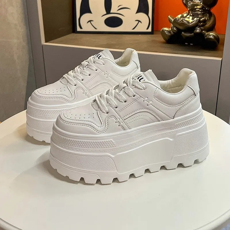 Platform Lace-Up Sneakers