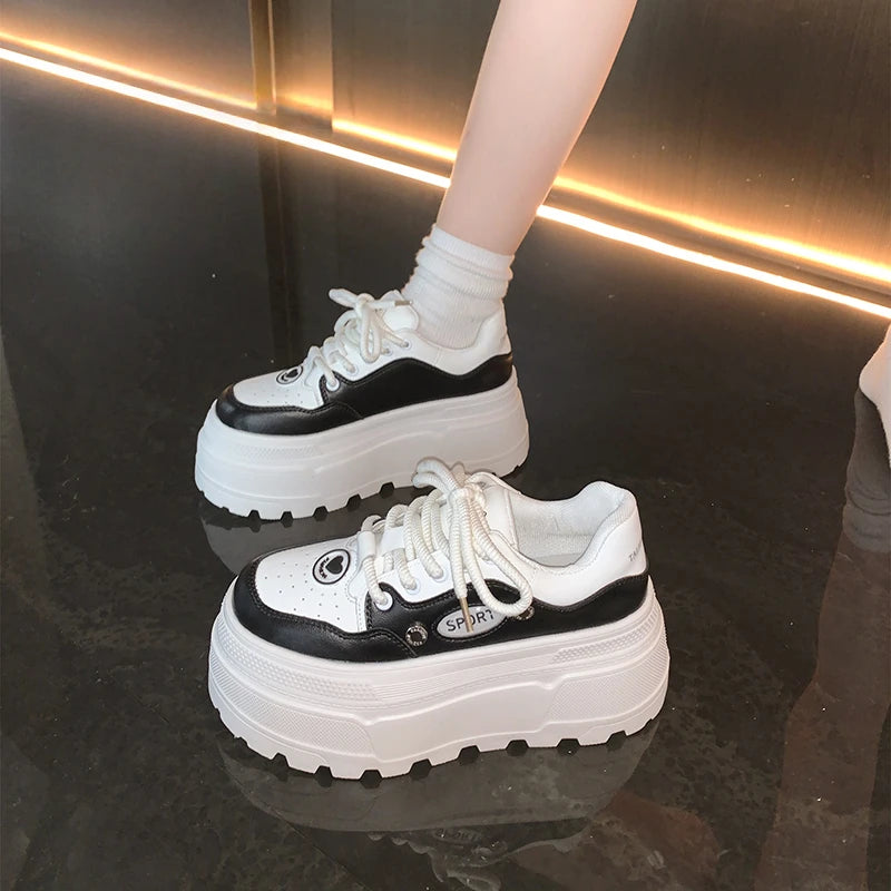 Trendy Breathable Platform Sneakers