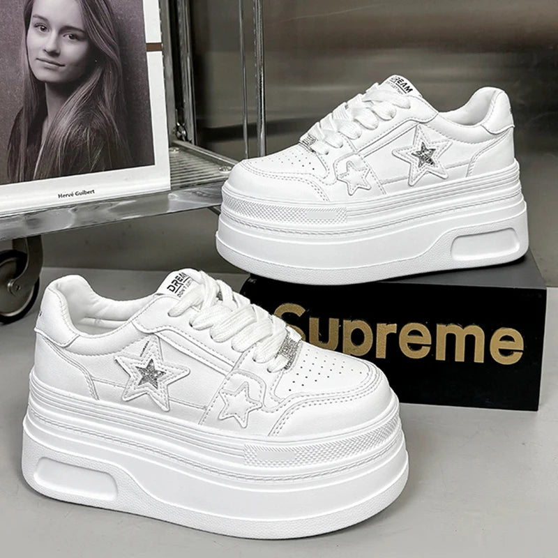 Star-Designed Platform Sneakers