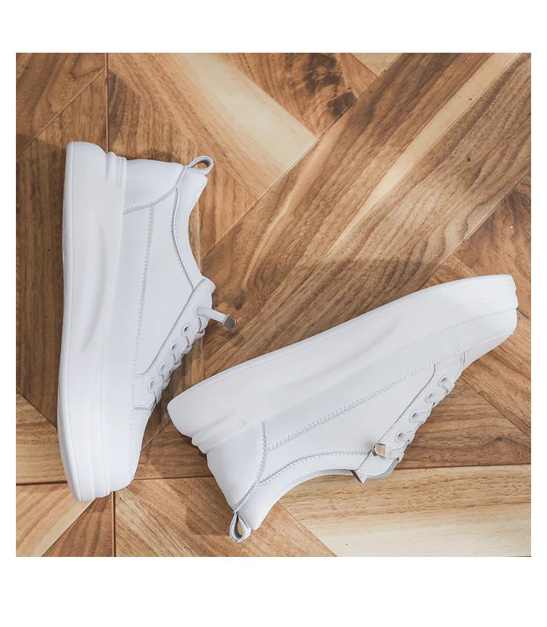 Breathable Genuine Leather Sneakers