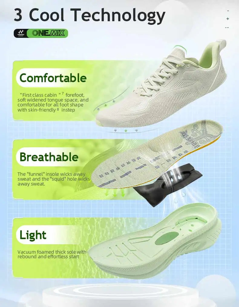 Shock-Absorbing Lightweight Running Sneakers