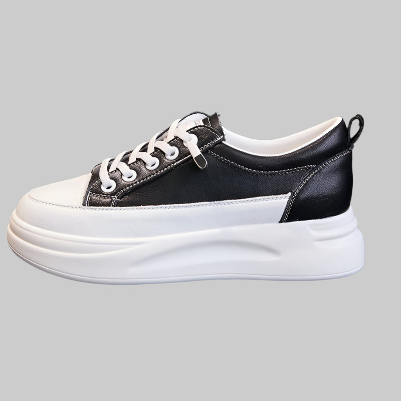 Breathable Genuine Leather Sneakers