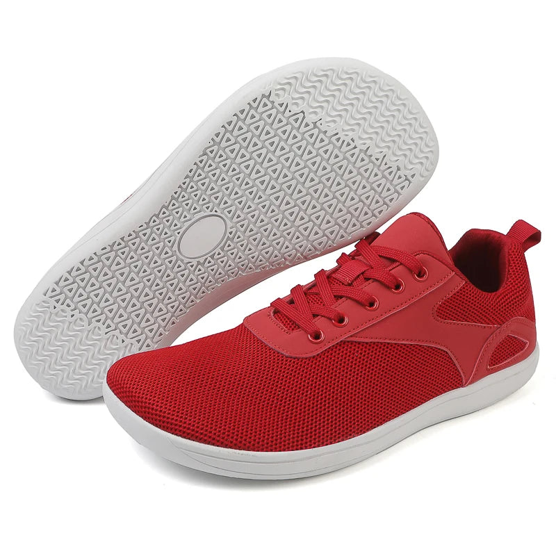 Trendy flat sneakers with soft soles