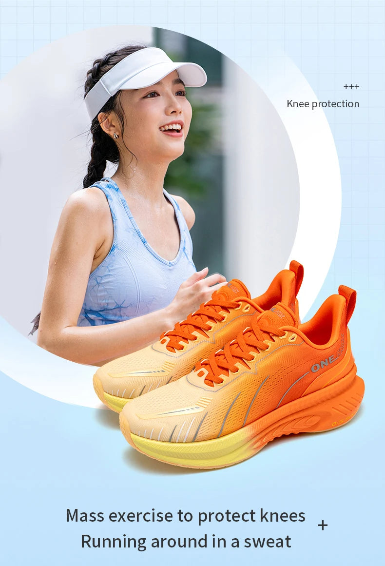 Cushioning Running Shoes Suitable Heavy Runners Lace Up Sports unisex Non-slip Outdoor Athletic Sneakers