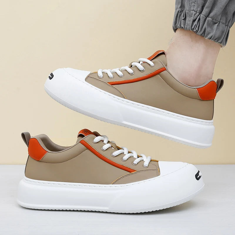 Leather Platform Classic Sneakers