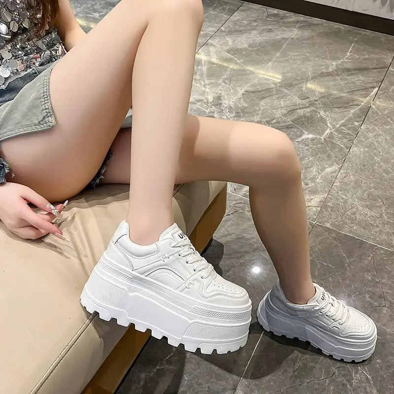 Platform Lace-Up Sneakers