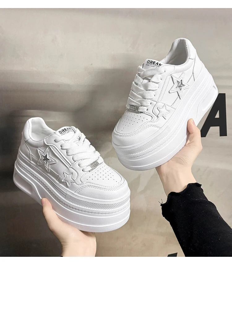 Star-Designed Platform Sneakers