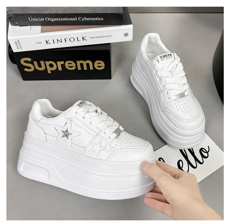 Star-Designed Platform Sneakers