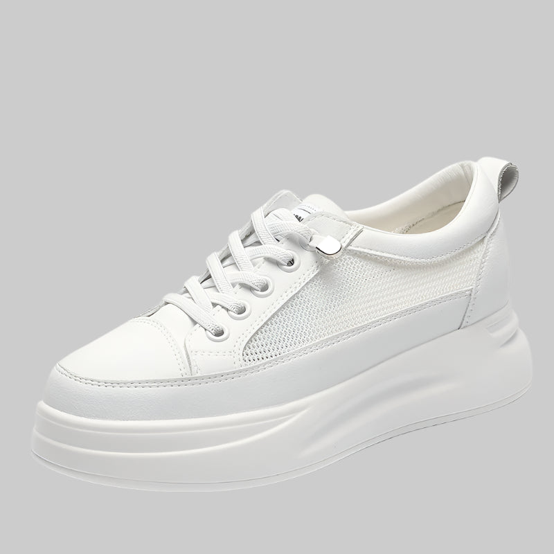 Breathable Genuine Leather Sneakers