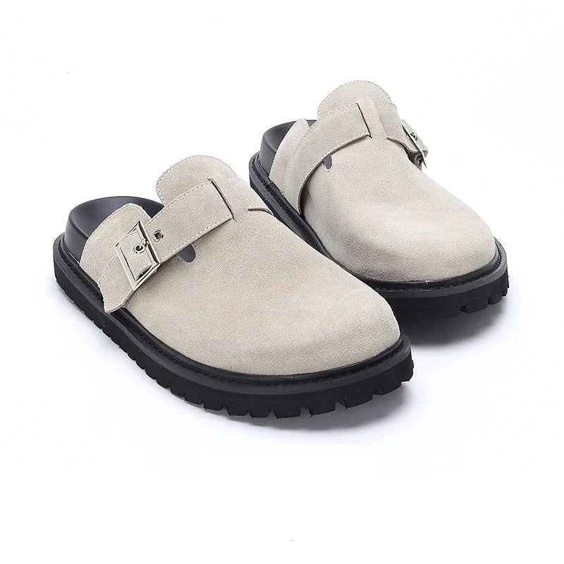 Men's Suede Japanese Lazy Slippers