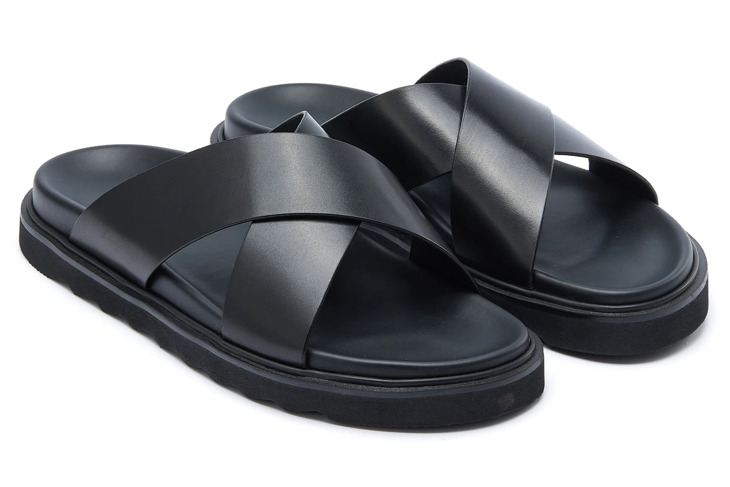 Elegant Men's Leather Comfort Sandals