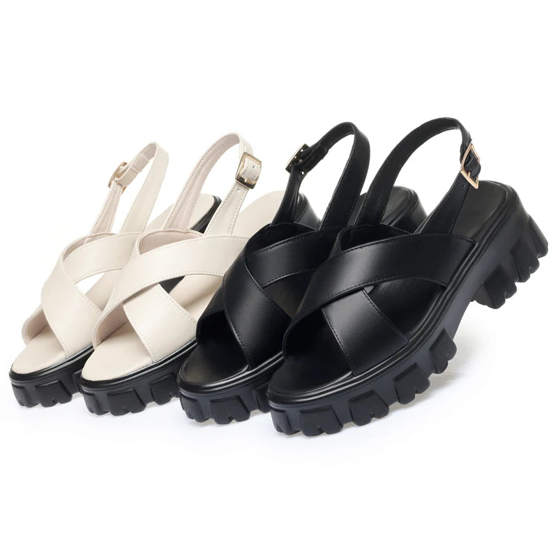 Fashion Sandals Gladiator Leather