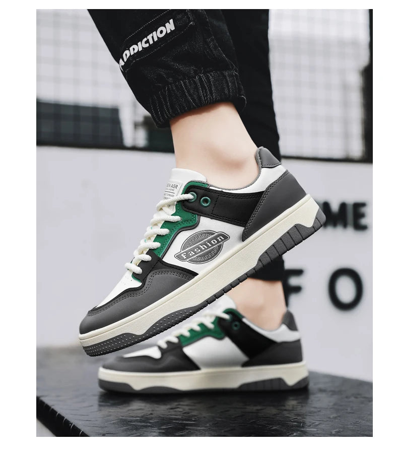 Breathable Trendy Lace-Up Sneakers