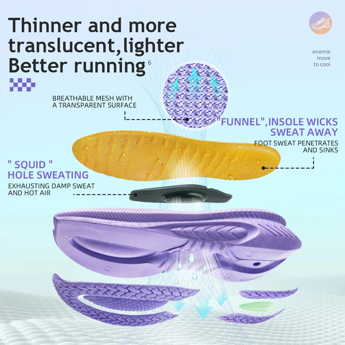 Shock-Absorbing Lightweight Running Sneakers