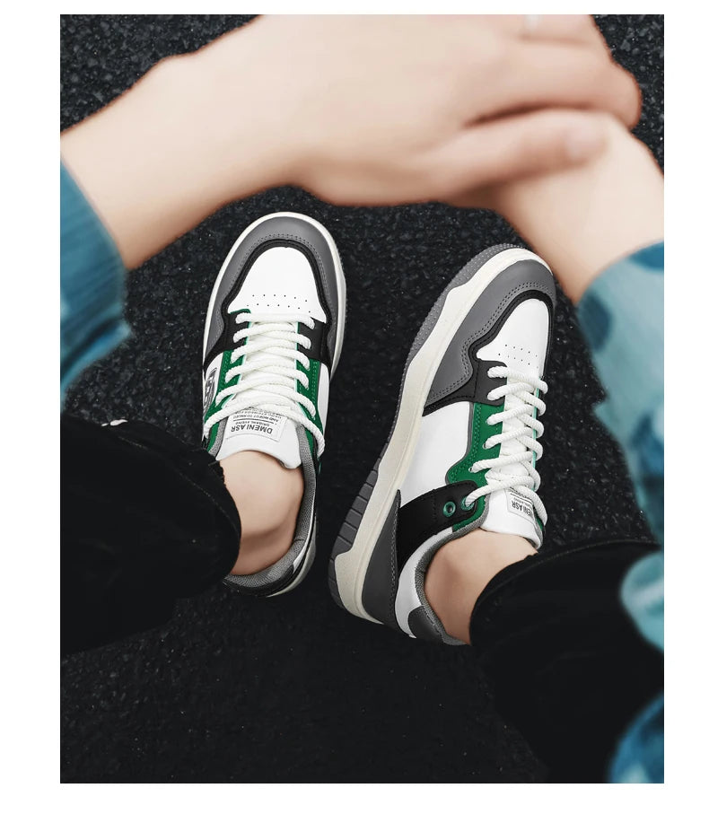 Breathable Trendy Lace-Up Sneakers