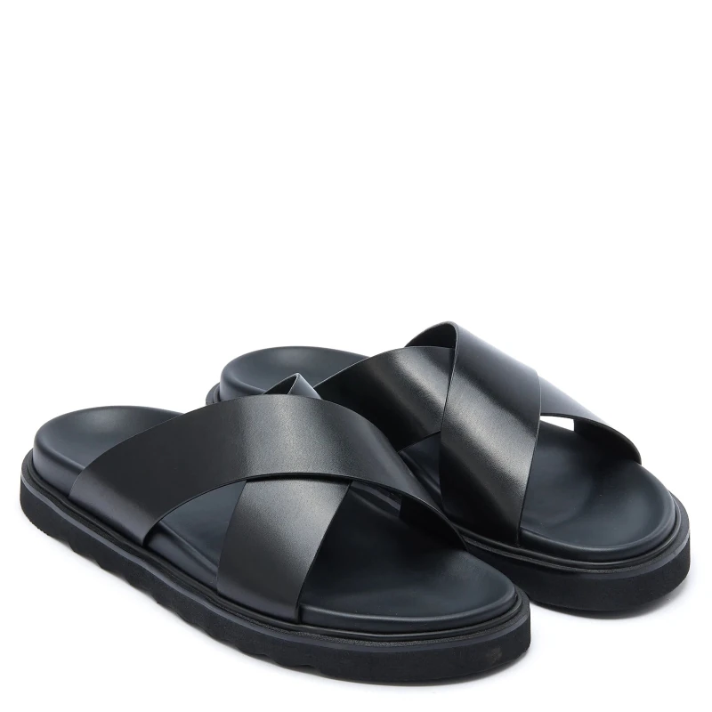 Elegant Men's Leather Comfort Sandals