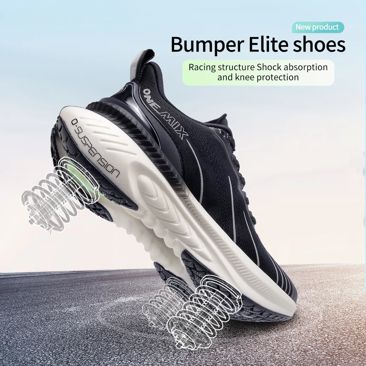 Cushioning Running Shoes Suitable Heavy Runners Lace Up Sports unisex Non-slip Outdoor Athletic Sneakers