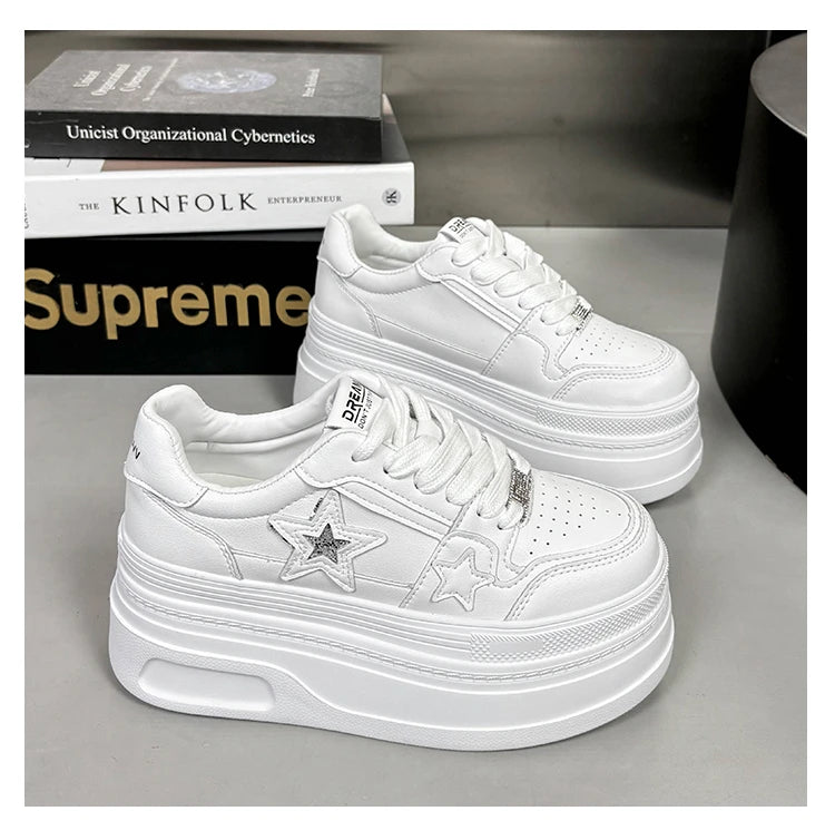 Star-Designed Platform Sneakers