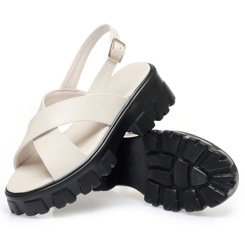 Fashion Sandals Gladiator Leather