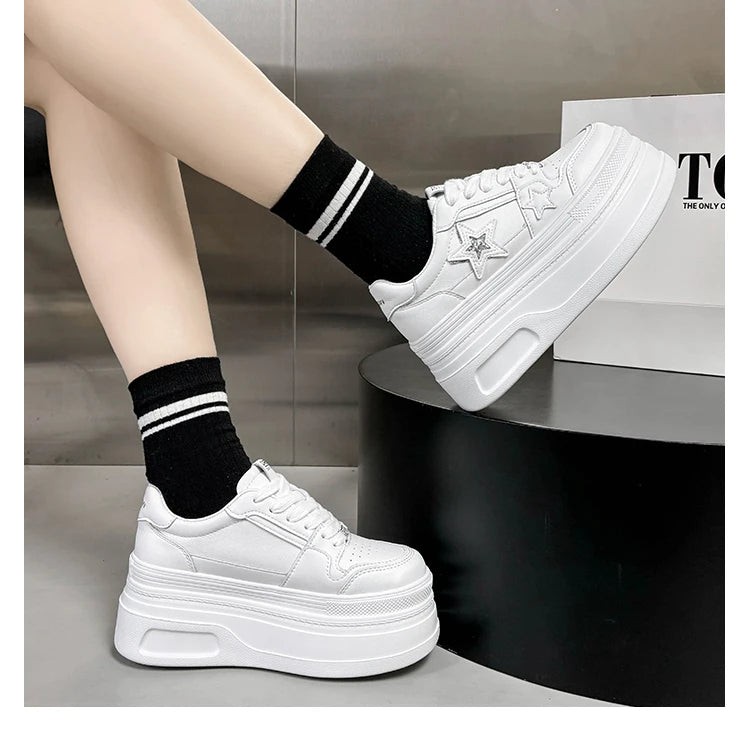 Star-Designed Platform Sneakers