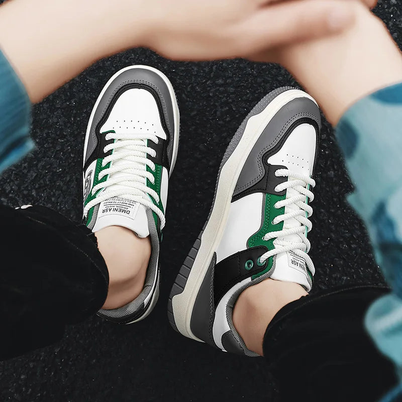 Breathable Trendy Lace-Up Sneakers